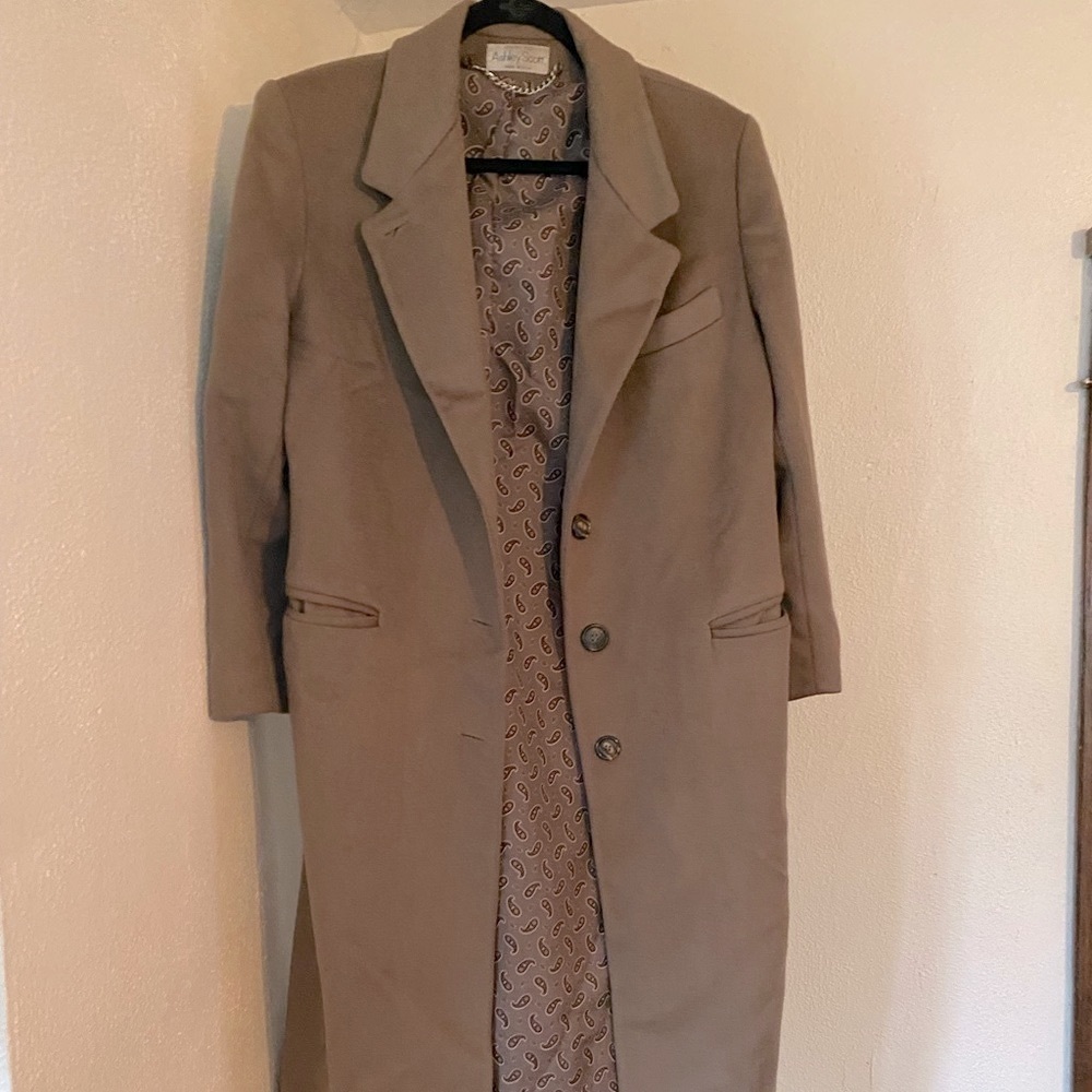 Wool blazer tan coat Jacket